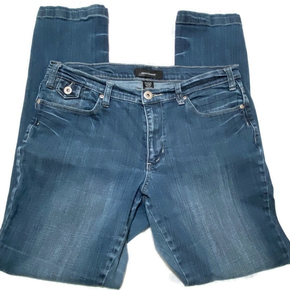 ASHLEY STEWART VINTAGE STRAIGHT LEG JEANS SIZE 14 - Picture 3 of 7